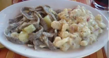 Pizzoccheri della Valtellina al ristorante La Sorgente